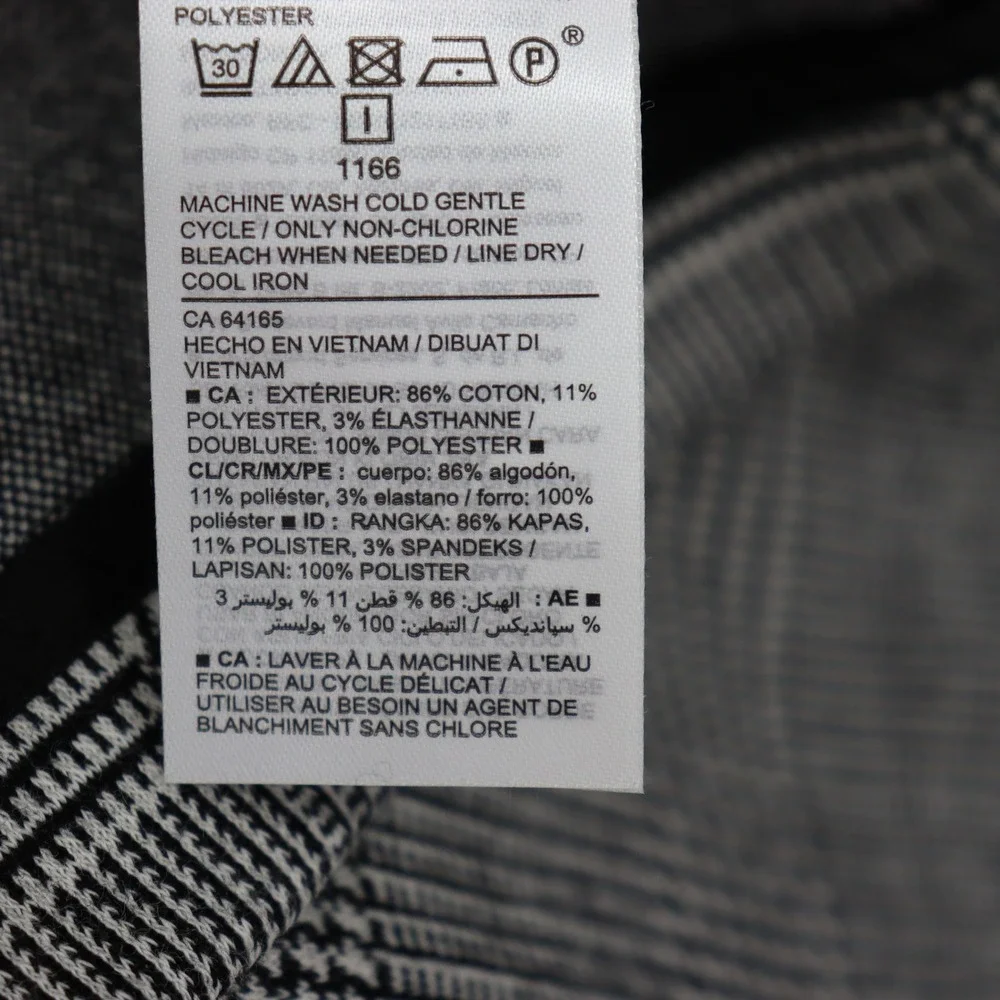 Old Navy Plaid Blazer Mens XXL Gray Black Career Office Casual Jacket‎ Preppy